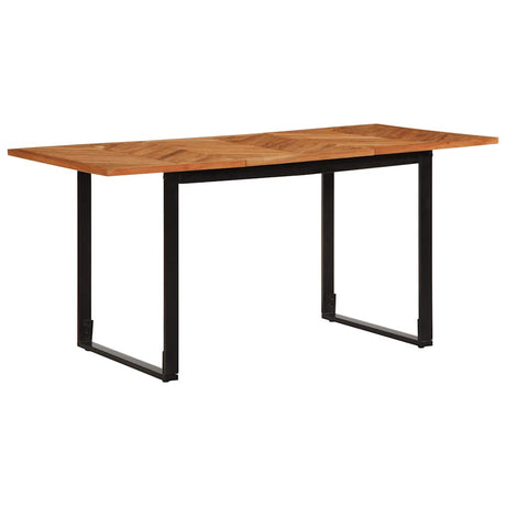 Vidaxl eettafel 160x80x75 cm massief acaciahout