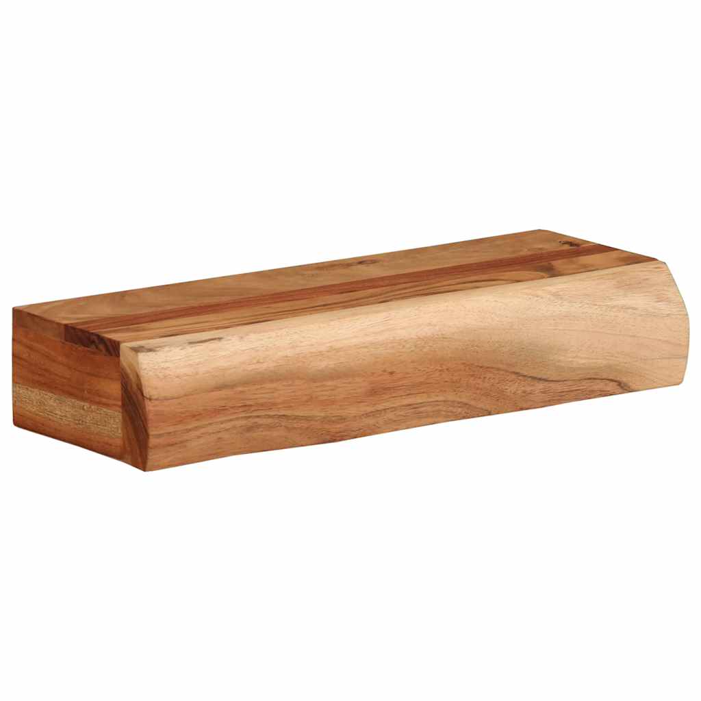 Vidaxl wandschappen 2 st 40x17x8 cm massief acaciahout