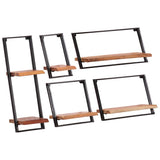 Vidaxl wandplanken 5 stuks massief acaciahout