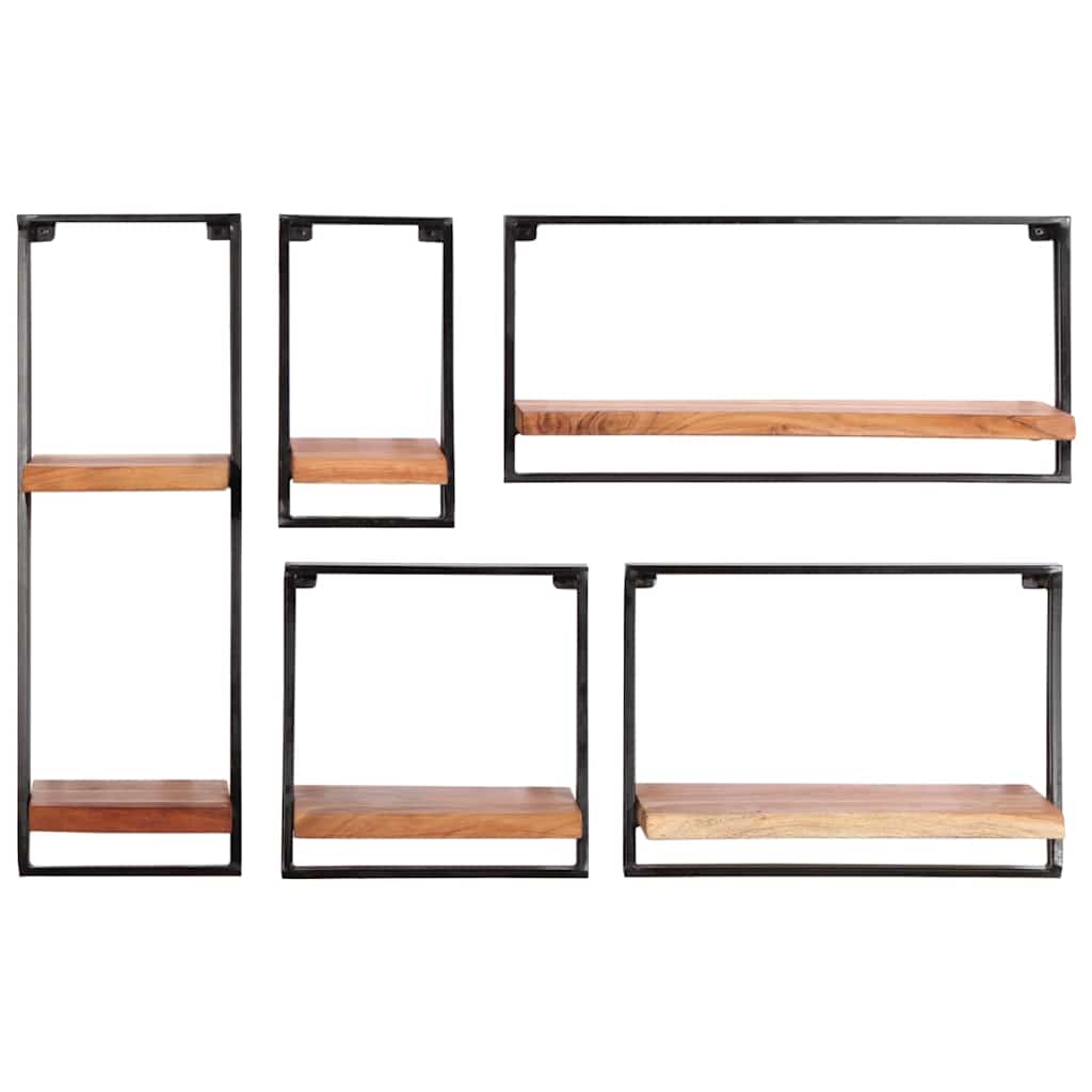 Vidaxl wandplanken 5 stuks massief acaciahout
