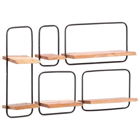 Vidaxl wandplanken 5 stuks massief acaciahout