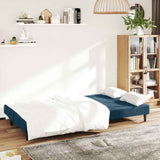 Vidaxl slaapbank 2-zits fluweel blauw
