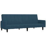 Vidaxl slaapbank 2-zits fluweel blauw
