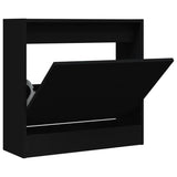 Vidaxl Cabinet da scarpe 60x21x57 cm Proprieted Black