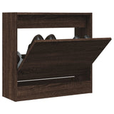 VidaXL shoe cabinet 60x21x57 cm Cut wood brown oak color