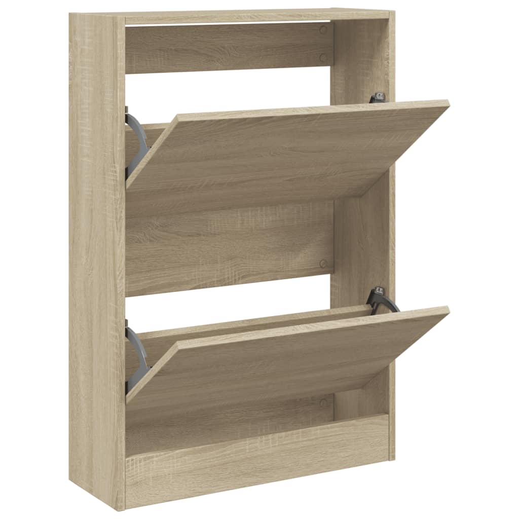 Vidaxl Schong Cabinet 60x21x87,5 cm veraarbechte Holz Sonoma oak faarweg