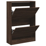 VidaXL shoe cabinet 60x21x87.5 cm processed wood brown oak color