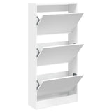 Armadio da scarpe Vidaxl 60x21x125.5 cm Bianco in legno