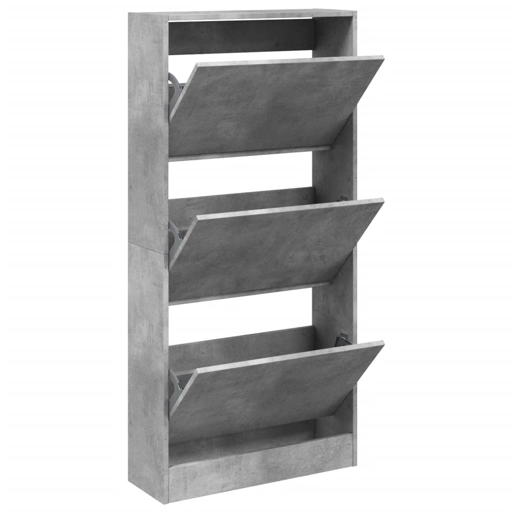 VidaXL shoe cabinet 60x21x125.5 cm Processed wood concrete price