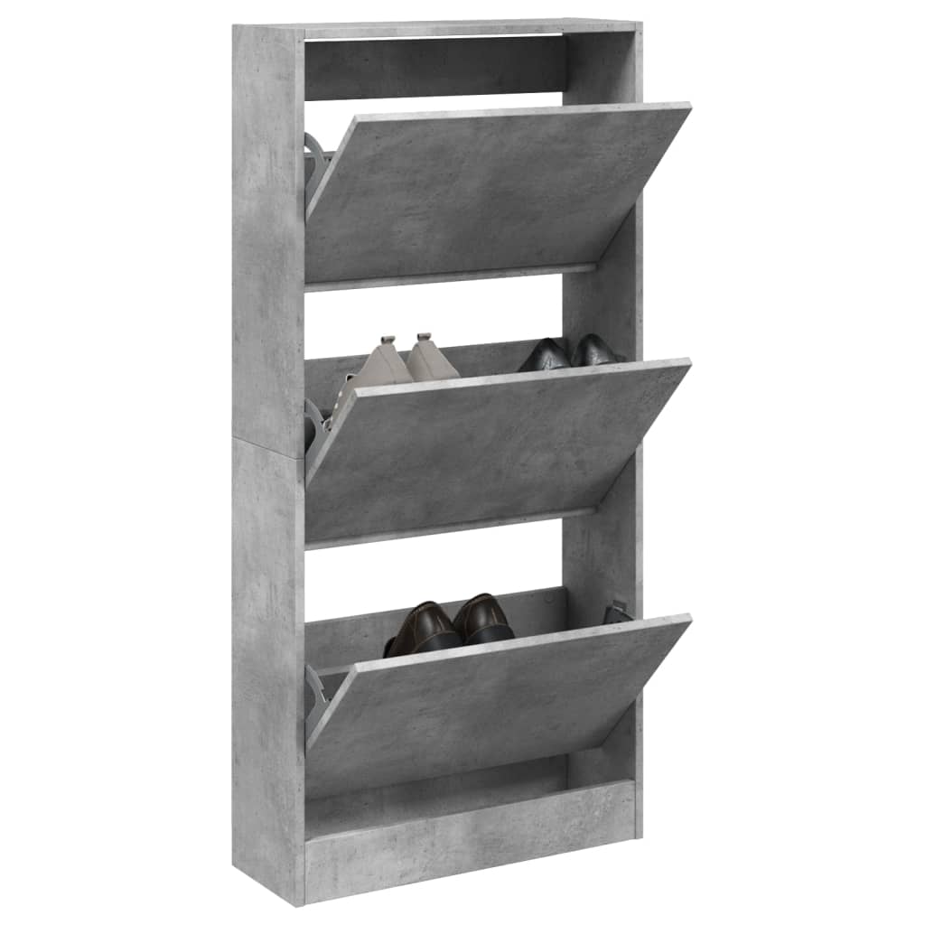 VidaXL shoe cabinet 60x21x125.5 cm Processed wood concrete price