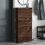 VidaXL shoe cabinet 60x21x125.5 cm Properted wood brown oak color