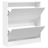 Vidaxl schoenenkast 80x21x87,5 cm bewerkt hout wit