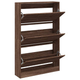 VidaXL shoe cabinet 80x21x125.5 cm Producted wood brown oak color