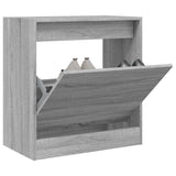 VidaXL shoe cabinet 60x34x63.5 cm processed wood gray sonoma oak color