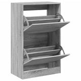 Vidaxl Shoe Cabinet 60x34x96,5 cm Property Wood Grey Sonoma Oak Color