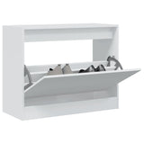 Vidaxl Shoe Cabinet 80x34x63 cm Property Wood White