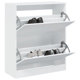 VidaXL Shoe cabinet 80x34x96.5 cm processed wood white