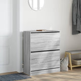 VidaXL shoe cabinet 80x34x96.5 cm Cut wood gray Sonoma oak color