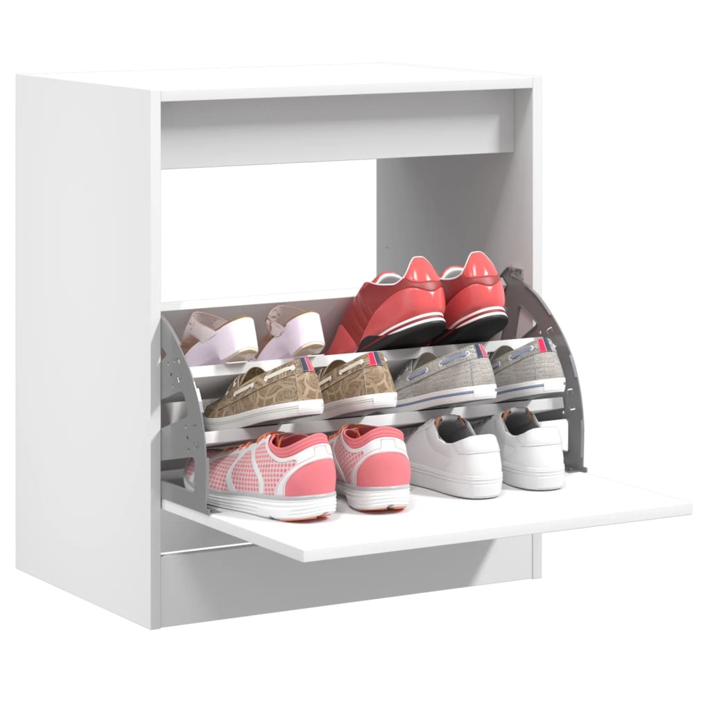 Vidaxl Cabinet da scarpe 60x42x69 cm in legno trasformato