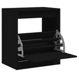 Vidaxl Shoe Cabinet 60x42x69 cm Property Wood Black