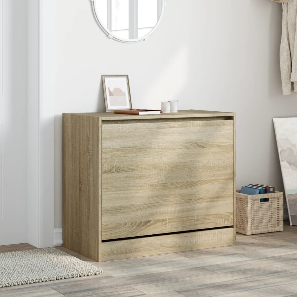 Vidaxl Schong Cabinet 80x42x69 cm Propertéiert Holz Sonoma Oak -Colored