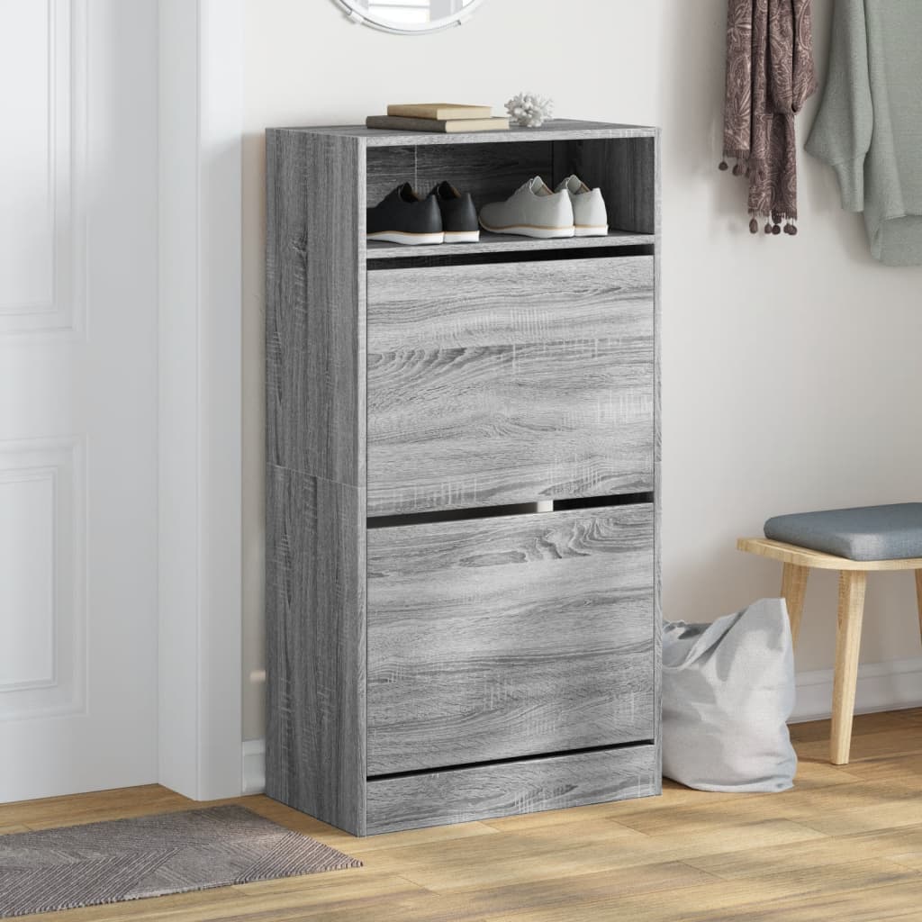 Szafka buta vidaxl 60x34x116 cm Cut Wood Grey Sonoma Oak Kolor