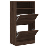 Vidaxl Schong Cabinet 60x34x116 cm Schnëtt Holzfaarf