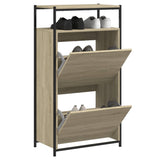 Vidaxl Shoe cabinet 60x34x112 cm Properted Wood Sonoma Oak colored