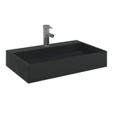 Vidaxl Washbasin 60x38x11 cm obsazení Minerální mramorové matné černé