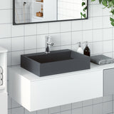 Vidaxl Washbasin 50x38x11 cm Mineral støbt marmor Cast Anthracite