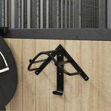 Vidaxl Bridle Holder Wall -Montered Iron Black