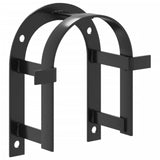 Vidaxl bridle Holder Mauer -Montoned Eisen Schwaarz