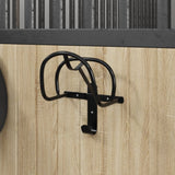 Vidaxl Bridle Soporter Wall -Iron Black