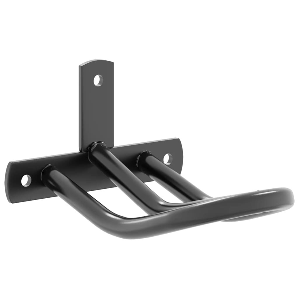 Vidaxl Bridle Holder Wall -Manted Iron Black