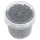Vidaxl haarelastiekjes paard 1500 st silicone zwart