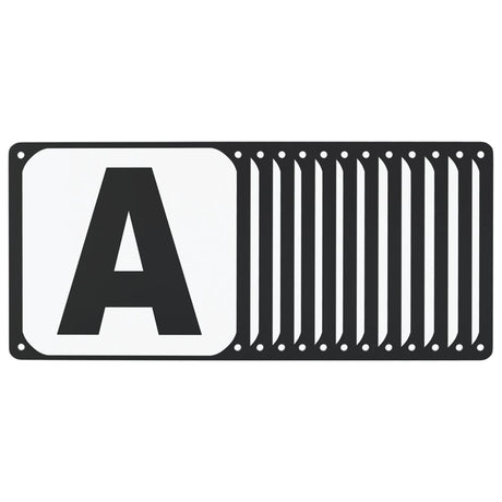 Vidaxl dressuurletters 12 st staal
