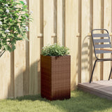 Vidaxl Planning box 30x30x60 cm Poly Rattan Brown