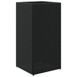 Vidaxl Planning Box 40x40x80 cm poli rattan czarny