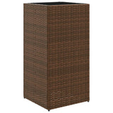 VIDAXL -Planungsbox 40x40x80 cm Poly Rattan Braun