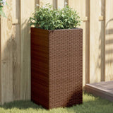 Vidaxl načrtovanje škatle 40x40x80 cm Poly rattan Brown