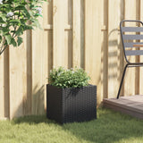 Vidaxl Planning Box 36x30x32 cm Poly Rattan Black