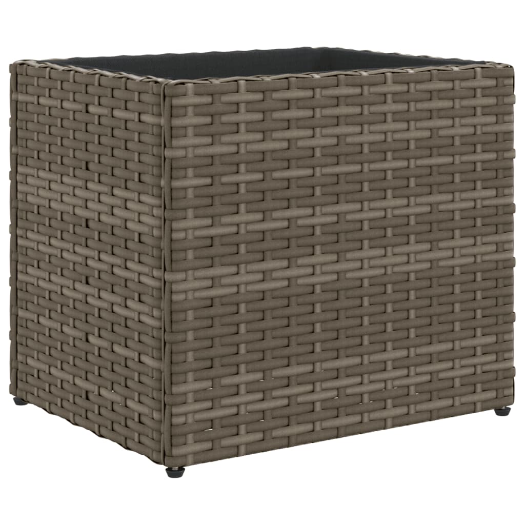 VidaXL Planning box 36x30x32 cm Poly Rattan Gray