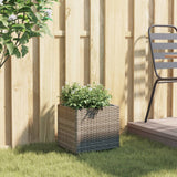 VidaXL Planning box 36x30x32 cm Poly Rattan Gray