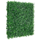 Vidaxl hek met kunstheester 24 st 50x50 cm groen