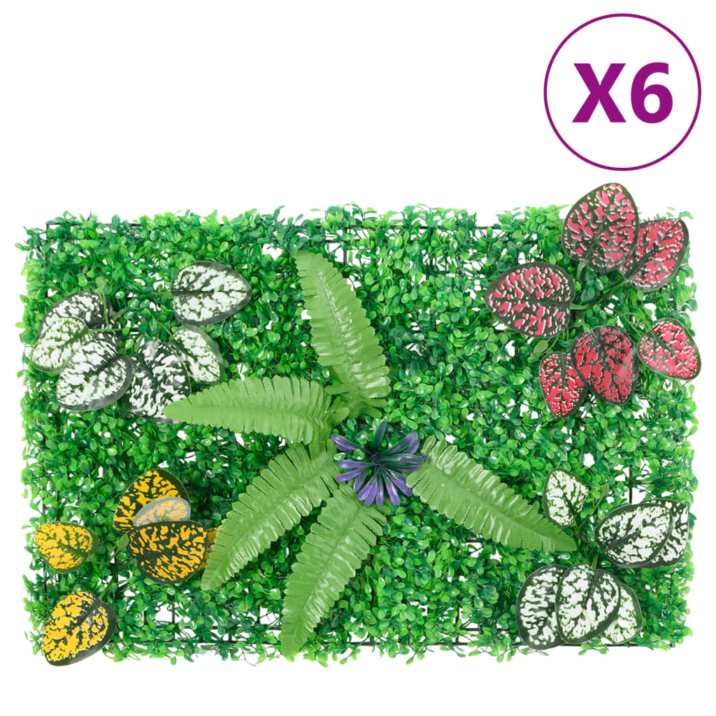 Vidaxl Fence con piante artificiali 6 ST 40x60 cm verde