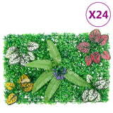 Vidaxl Fence con piante artificiali 24 ST 40x60 cm verde