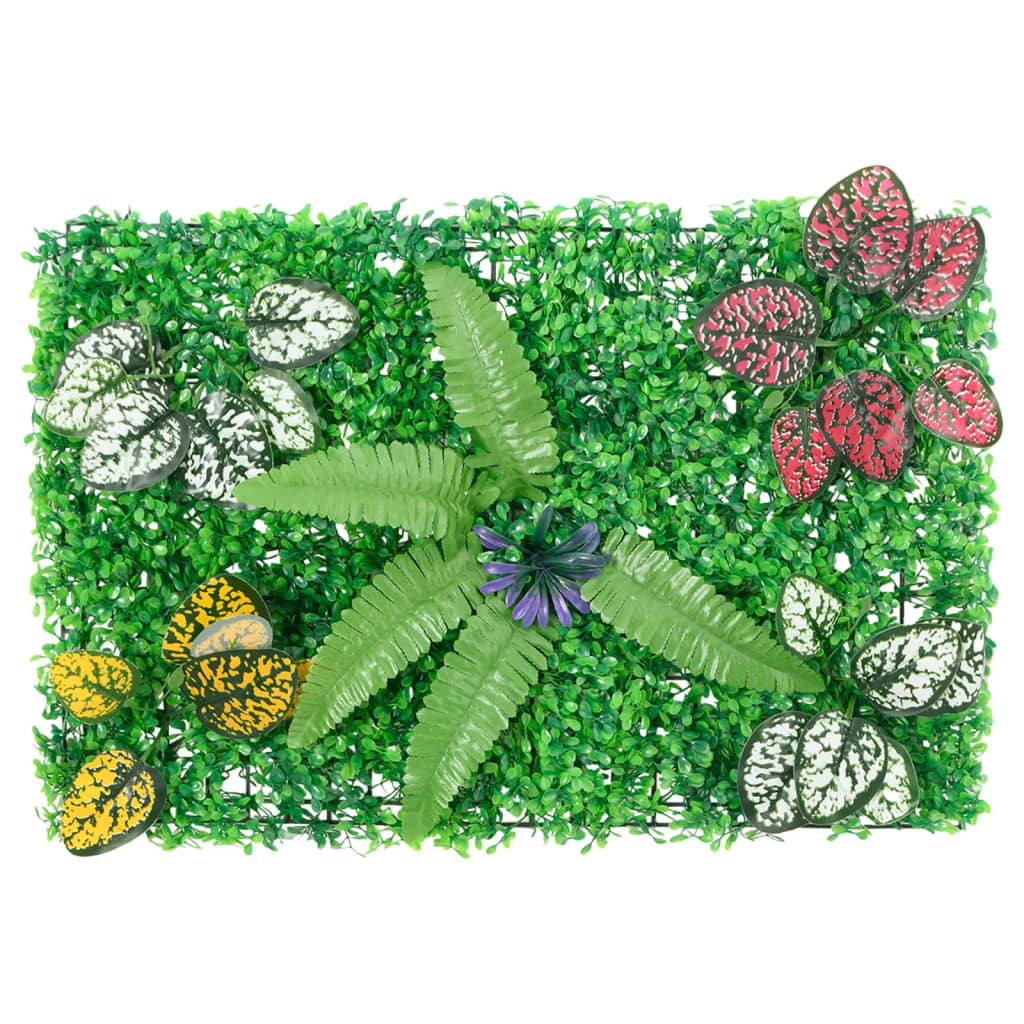 Clôture vidaxl avec plantes artificielles 24 st 40x60 cm vert