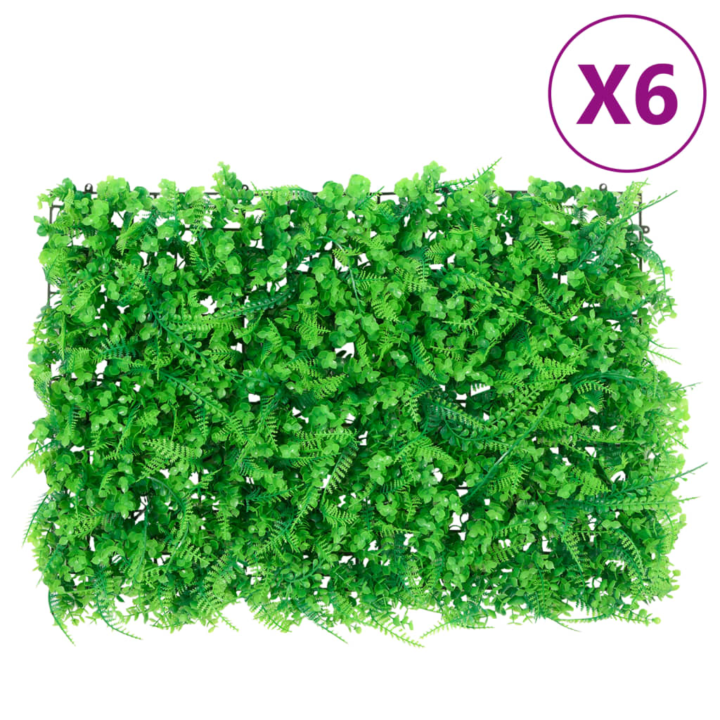 Vidaxl Gate con foglia di felce artificiale 6 pezzi 40x60 cm verde