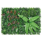 Clôture vidaxl avec plantes artificielles 6 st 40x60 cm vert