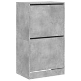 VidaXL shoe cabinet with 2 folding drawers 60x42x108 cm concrete price